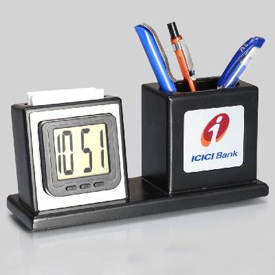 Yes Bank Promotional Table Clock with Tumbler
