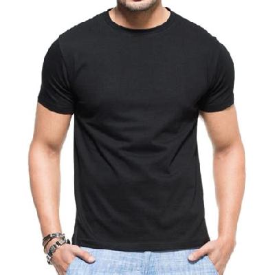 Men Black Half Sleeves T-Shirt