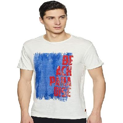 Men Printed Regular Fit T-Shirt
