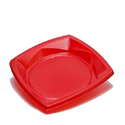 Red Square Plastic Paper Weight