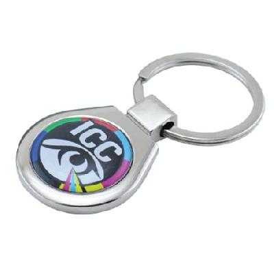 Round Metal Key Chains