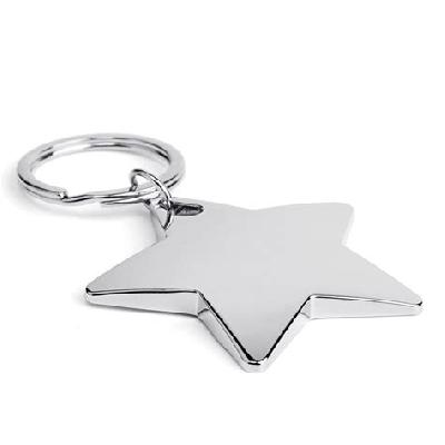 Stainless Steel Star Keychains
