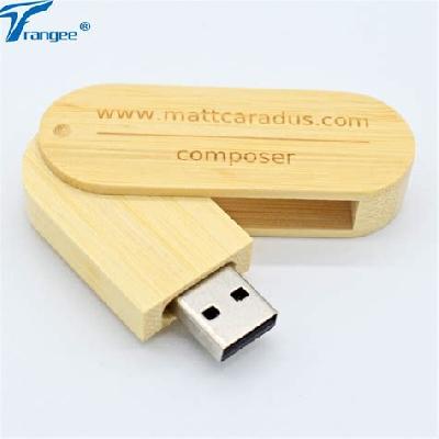 Wooden Rectangular USB Pen Drive