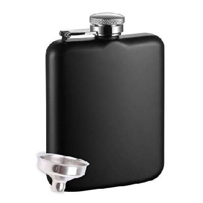 Black Matt Flask Bottle