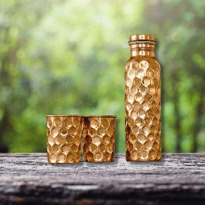 Copper Bottles And Glasses Sets