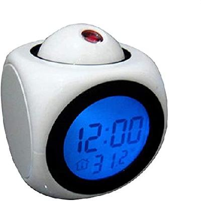 Digital LCD Projector Clock With Talking Feature