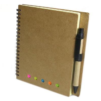 Eco Notebook With Pen And Sticky Pad