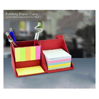Folding Paper Tray With Sticky Pad