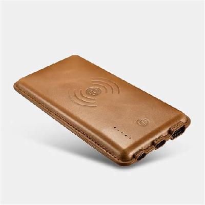 Leather Finish Mini Power Bank