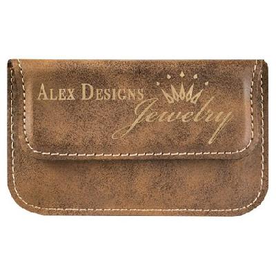 Leatherette Business Card Holder