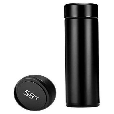 Stainless Steel Vacuum Flask With Temperature Display (Designer Flask)