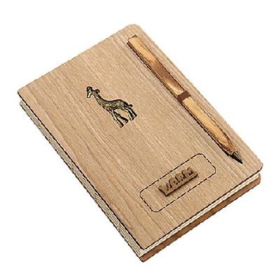 Wooden Diary and notebooks