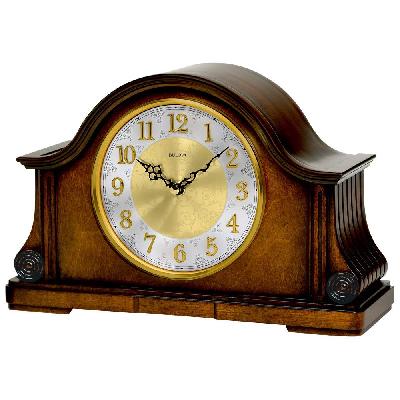wooden finishTable Clock