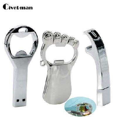 Metal USB Bottle Opener Pen Drive