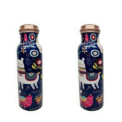 750ml Printed Copper Bottle