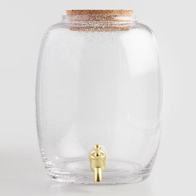 Copper Bubble Bottle Glass Set