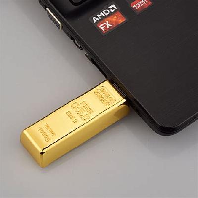 Gold Bar Metal Usb Pen Drive