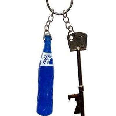 Fanta Moulded Bottle Opener Keychain