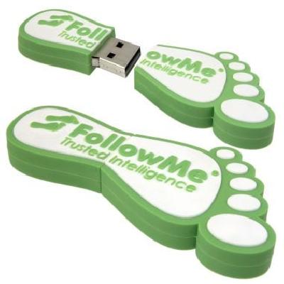 Foot Shape Metal USB Pen Drive