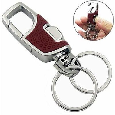 John Deere Metal Chrome Plated Keychain