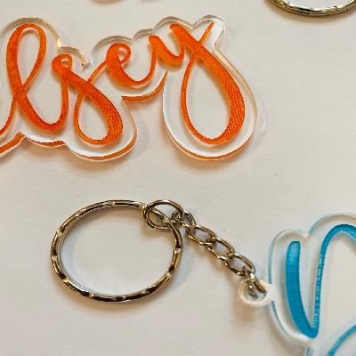 NIKE Acrylic Laser Cutting Keychain