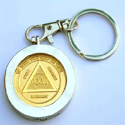 Raymond (Folded)Metal Spark Nickel Keychain