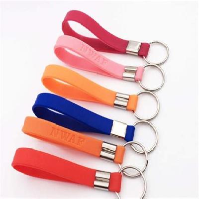 Silicon Keychain Embossed Single Side