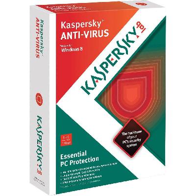 Kaspersky Antivirus 3 pc 1 year
