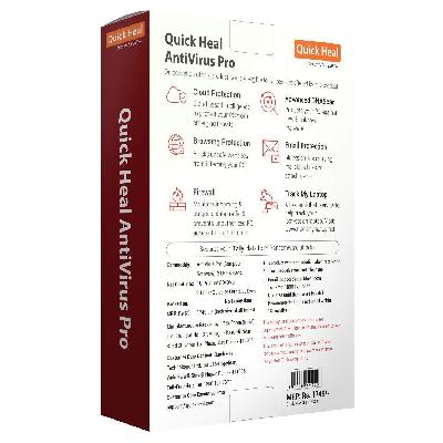 Quick Heal Antivirus Pro 1 Pc 3 Year Latest (instant Email Delivery In 1 Minute) No Cd Only Key