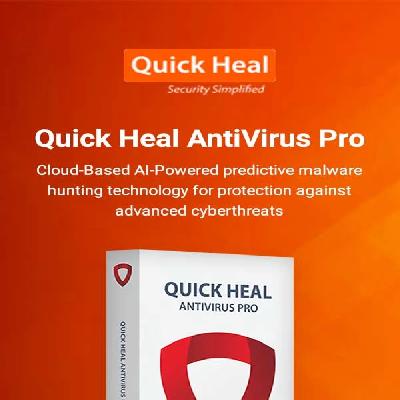 Quick Heal Antivirus Pro 5 Pc 1 Year Latest ( Instant Email Delivery In 1 Minute ) No Cd Only Key