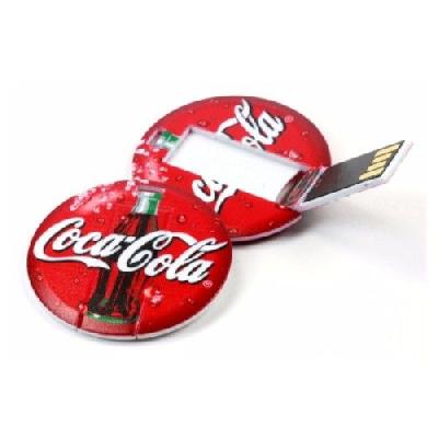 Round Credit Card Pen Drive