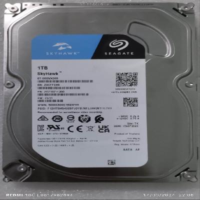 Surveillance Hard Disk SEAGATE 1 TB Warranty 3 Years