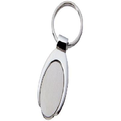 Oval Metal Key Chain