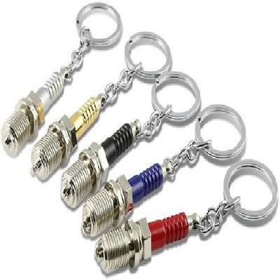 Spark Nickel Metal Keychain