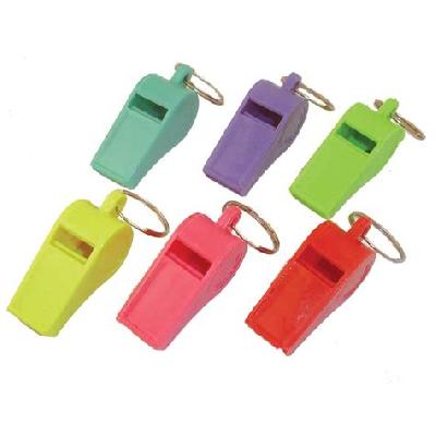 Plastic Whistle Keychain
