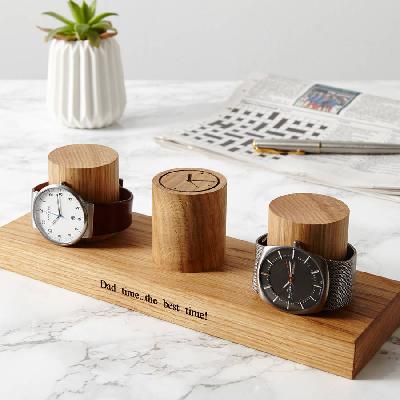 Wooden Office Table Decor Watch