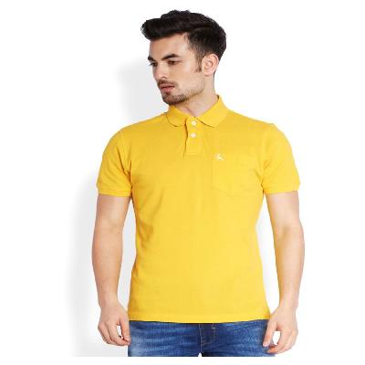 Parx Polycotton Yellow T Shirt