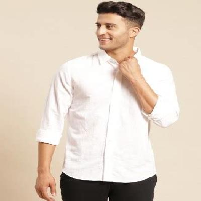 UCB Mens White Cotton Shirt
