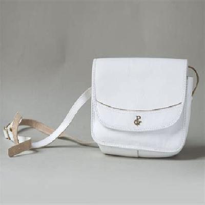 White Cross Pure Leather Bag For Women
