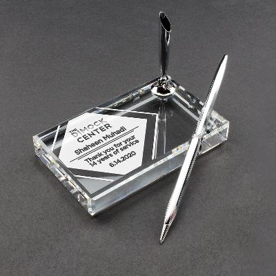 Crystal Hand Pen Stand