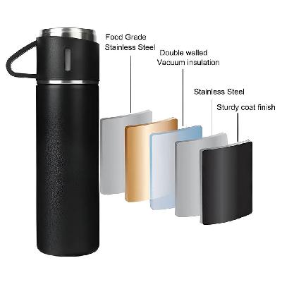 Dual cup vaccum flask