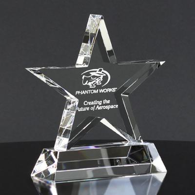Silver Brass Crystal Diamond Award