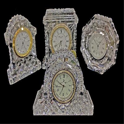 Glass Crystal Table Clock