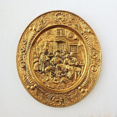 Round Brass Plaque