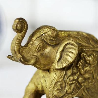 Brass Elephant Statue