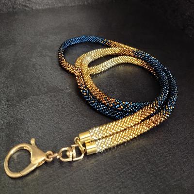Beaded ID Cards Lanyard