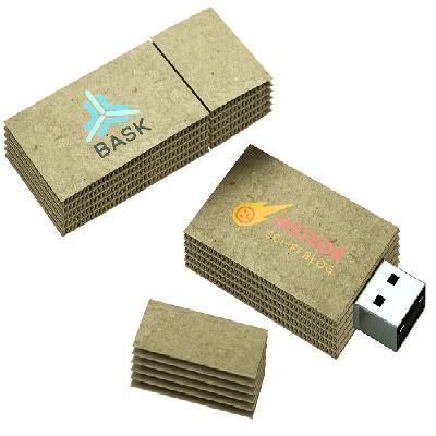 Cardboard Tube Shaped Pen Drive