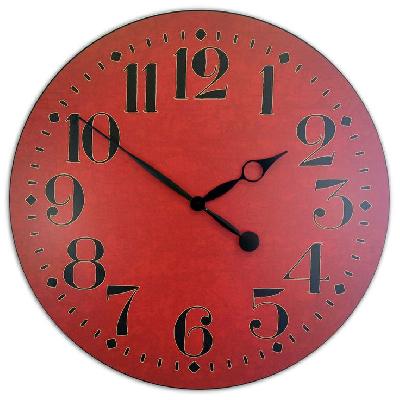 Decorative Red Color  Wall Clock