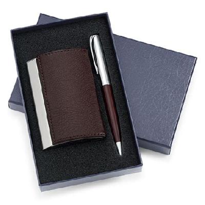 SET-1444 CB Leatherette Corporate Gift Set