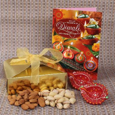 Filled Dry Fruit Diwali Gift Set